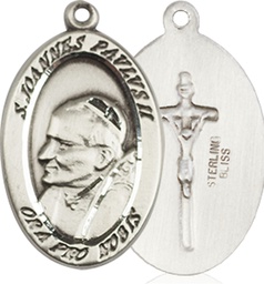[4123PJPSS] Sterling Silver Saint John Paul II Medal