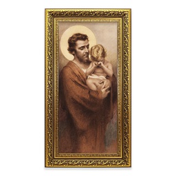 [HI-143-8040] Chambers: St. Joseph Holding Crying Baby Jesus  11x15