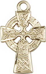 [4133GFY] 14kt Gold Filled Celtic Cross Medal