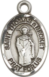 [9344SS] Sterling Silver Saint Thomas A Becket Medal