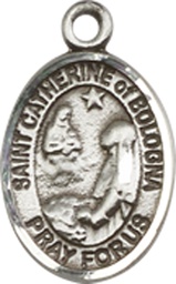 [9354SS] Sterling Silver Saint Catherine of Bologna Medal