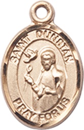 [9355GF] 14kt Gold Filled Saint Dunstan Medal