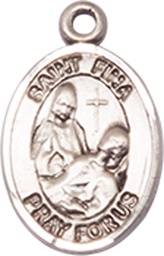 [9364SS] Sterling Silver Saint Fina Medal