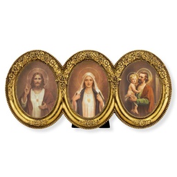 [HI-9340-1133] 9”X4.5” JMJ Hearts Plaque