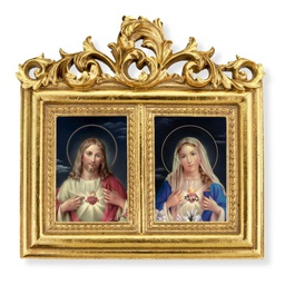 [HI-9450-957] 8” x 7” Sacred Hearts Plaque