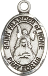 [9365SS] Sterling Silver Saint Frances of Rome Medal