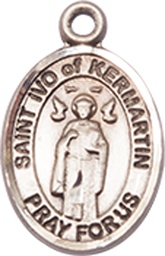 [9384SS] Sterling Silver Saint Ivo Medal