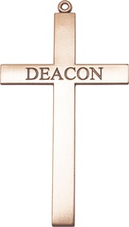 [5953KT] 14kt Gold Deacon Cross Medal