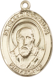 [8035KT] 14kt Gold Saint Francis de Sales Medal