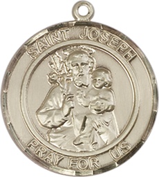 [8058RDKT] 14kt Gold Saint Joseph Medal