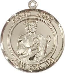 [8060RDKT] 14kt Gold Saint Jude Medal