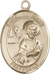 [8070KT] 14kt Gold Saint Mark the Evangelist Medal