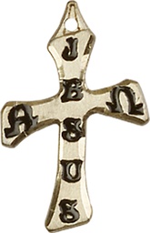 [6063KT] 14kt Gold Cross Medal