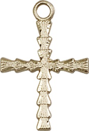 [6069KT] 14kt Gold Cross Medal
