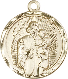 [0036KKT] 14kt Gold Saint Joseph Medal