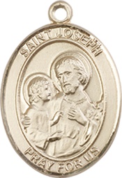 [8058GF] 14kt Gold Filled Saint Joseph Medal