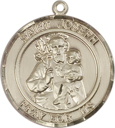 [8058RDGF] 14kt Gold Filled Saint Joseph Medal