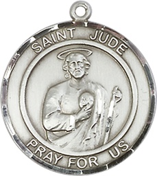 [8060RDSS] Sterling Silver Saint Jude Medal