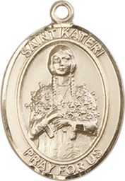 [8061GF] 14kt Gold Filled Saint Kateri Medal