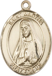 [8075GF] 14kt Gold Filled Saint Martha Medal