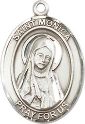 [8079SSY] Sterling Silver Saint Monica Medal - With Box