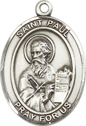 [8086SSY] Sterling Silver Saint Paul the Apostle Medal - With Box