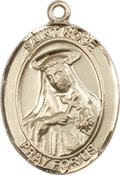 [8095GF] 14kt Gold Filled Saint Rose of Lima Medal