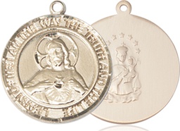 [8098RDGF] 14kt Gold Filled Scapular Medal