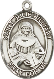 [8117SS] Sterling Silver Saint Julie Billiart Medal