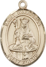 [8126GF] 14kt Gold Filled Saint Walburga Medal