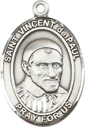 [8134SS] Sterling Silver Saint Vincent de Paul Medal