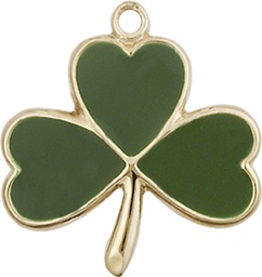 [5248KT] 14kt Gold Shamrock Medal