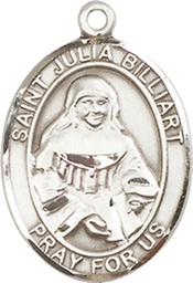 [8267SS] Sterling Silver Saint Julia Billiart Medal