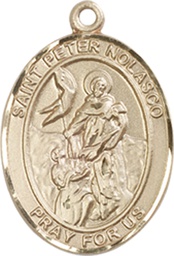 [8291GF] 14kt Gold Filled Saint Peter Nolasco Medal