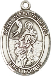 [8291SS] Sterling Silver Saint Peter Nolasco Medal