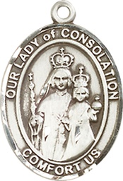 [8292SS] Sterling Silver Our Lady of Consolation Medal