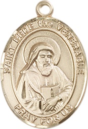 [8302GF] 14kt Gold Filled Saint Bede the Venerable Medal