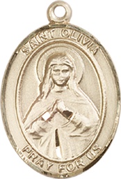 [8312GF] 14kt Gold Filled Saint Olivia Medal