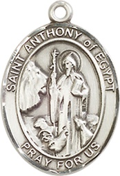 [8317SS] Sterling Silver Saint Anthony of Egypt Medal