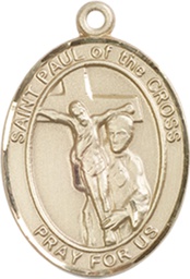 [8318GF] 14kt Gold Filled Saint Paul of the Cross Medal