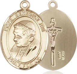 [8235KT] 14kt Gold Pope Benedict XVI Medal