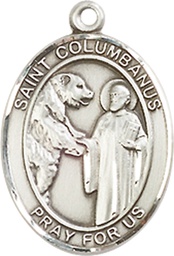 [8321SS] Sterling Silver Saint Columbanus Medal