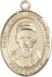 [8329GF] 14kt Gold Filled Saint Joseph Freinademetz Medal
