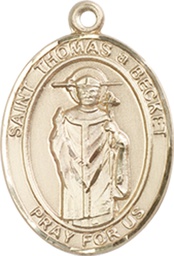 [8344GF] 14kt Gold Filled Saint Thomas A Becket Medal