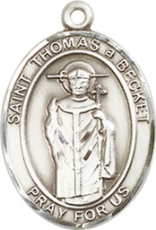 [8344SS] Sterling Silver Saint Thomas A Becket Medal