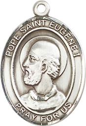 [8352SS] Sterling Silver Pope St Eugene I Medal