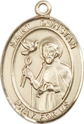 [8355GF] 14kt Gold Filled Saint Dunstan Medal