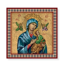 [HI-2570-208] 20cm x 20cm O.L. of Perpetual Help Printed Ceramic Tile Boxed