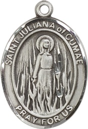 [8372SS] Sterling Silver Saint Juliana Medal