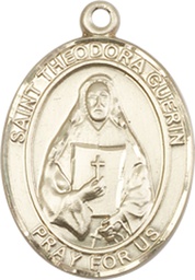 [8382GF] 14kt Gold Filled Saint Theodora Medal